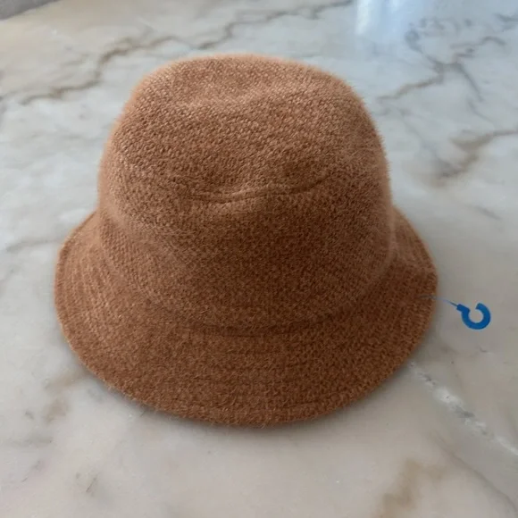 David and Young Teddy Bucket Hat Camel Dark Beige NWOT - Picture 14 of 14